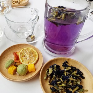 Dried butterfly pea flowers blue ternate dried whole natural organic butterfly pea tea bag