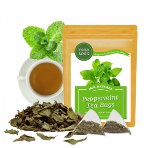 Pouch Package 20 Tea bags Dried Peppermint Tea Bag